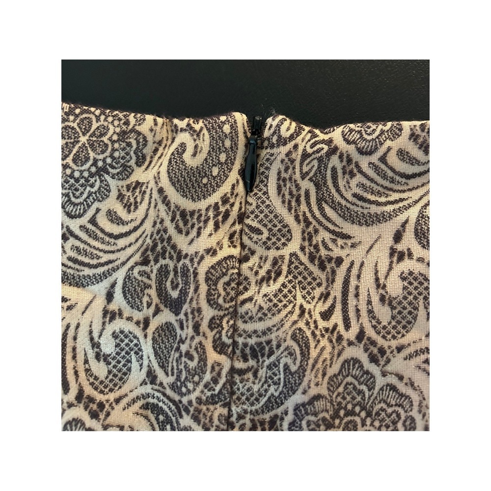 Dressbarn Collection Black Gold Paisley Beaded Sheath Dress Petite 12 1412 - Picture 6 of 9